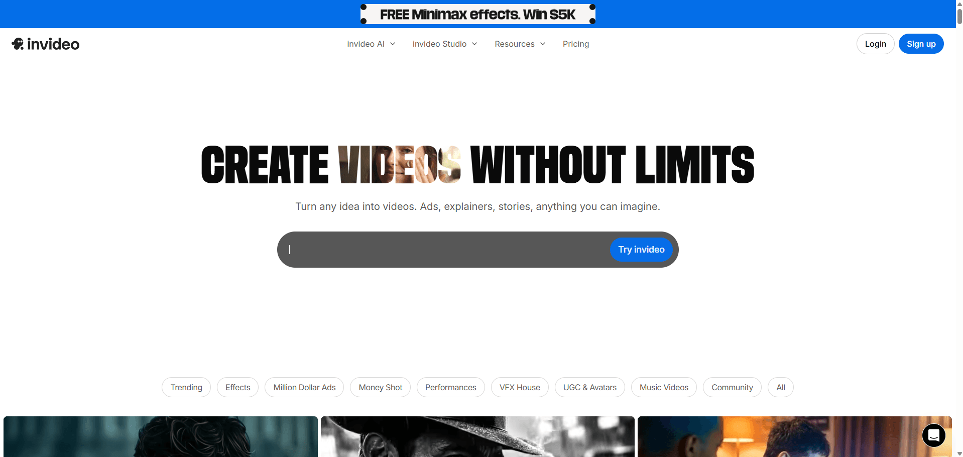 invideo ai free ai tool