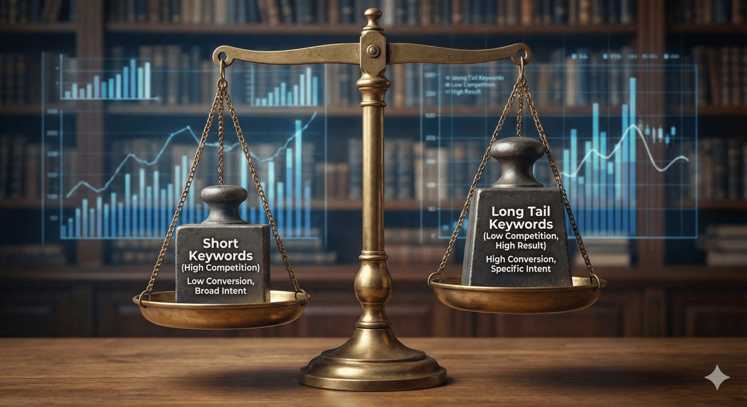 Short Tail vs Long tail keywords strategy for website traffic growth